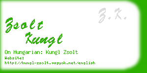 zsolt kungl business card